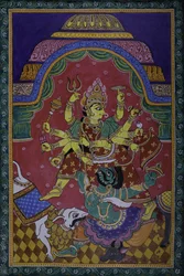 Durga dreper en demon