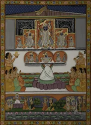 Hengivenhet til Krishna-tempelet