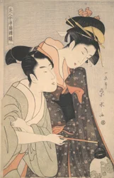 The Elopement of O-Some og Hisamatsu: Helter og heltinner av Joruri Puppet Numbers