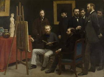 Et studio på Les Batignolles, 1870