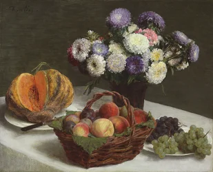 Blomster og frukter, 1865