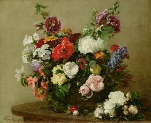 Franske roser og peoner, 1881