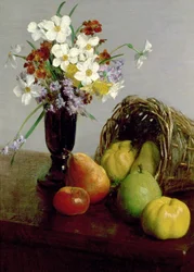 Frukt og blomster, 1866