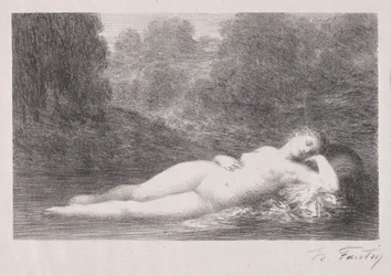 Liggende i vannet, 1903.