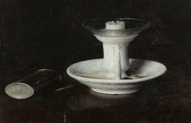Hvit lysestake, 1870