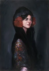 Portrett av en elegant dame