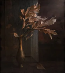 Høstlig stilleben med vase