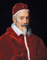 Portrett av pave Clement X (olje på lerret)