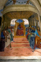 St. Benedikts liv, scene 2: Benedikt forlater skolen i Roma