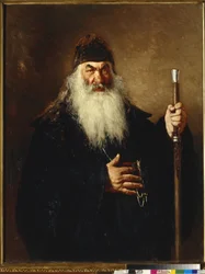 Protodiacre - Protodeacon - Repin, Ilya Yefimovich (1844-1930) - 1877 - Olje på lerret - 124x96 - Statens Tretyakov Gallery, Moskva