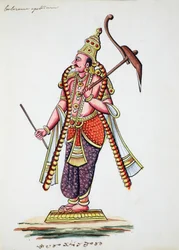 Balarama, 9. avatar av Vishnu (wc på papir)