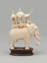 Svart konge, sjakkbrikke, India, omkring 1820