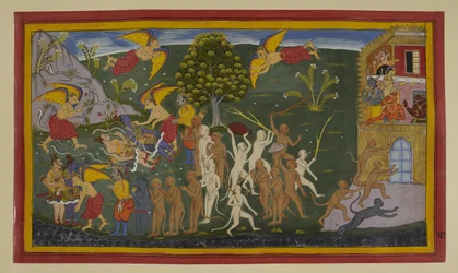 Garuṇa frigjør og helbreder Rāma og Lakṣmaṇa; aper stormer Lanka i triumf