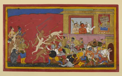 Kumbha og Nikumbha kampaper; Demoner rapporterer til Ravana