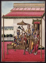 MSS EUR C 116/1 f.13v Rama, fra det hinduistiske eposet 'Adhyatma Ramayana'