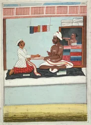 MS Add.Or.2531 Cloth Merchant, ca. 1800 (akvarell på papir)