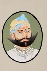 Miniatyrmaleri av Maharaja Sajjan Singh 1874