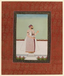 Munir al-Mulk Bahadur, 1875-1900 (ugjennomsiktig wc og gull på papir)