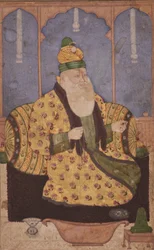 Portrett av en sufi-sjeik, ca. 1670 (ugjennomsiktig wc og gull på papir)
