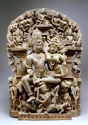 Ravana And Shiva, Hinglajgarh Culture, 1100 AD (sandstein)