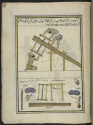 Sawyers,  86 tegninger bundet inn i et bind som viser handel og yrker i Kashmir, håndverkere vises i arbeid med redskaper og utstyr,  Av en Kashmir-kunstner, sannsynligvis i Srinagar, ca. 1850-60 (gouache på papir)