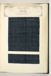 Striped Gingham, Palamcottah, Madras, Piece Goods, fra The Collection of the Textile Manufacturers of India, av John Forbes Watson, utgitt i 1866