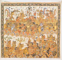 Ramayana (balinesisk farge på lerret)