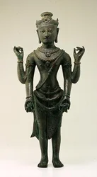 Figur av Vishnu, fra Java (bronse)