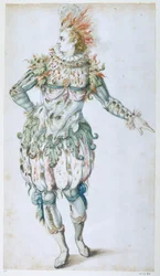 A Star Masquer (akvarell på papir)