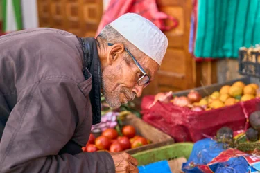 Et gatebilde ved medinaen i Rabat, Marokko, 2022 (bilde)