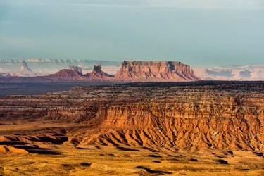 Fra Gooseneck State Park, Utah med utsikt over Monument Valley, 2012 (bilde)