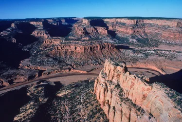 Tsegi Canyon, hjemmet til Keet Seel Anasazi-indianerruinene på Navajo-indianerreservatet