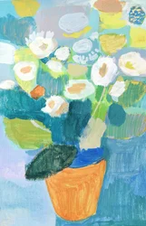 Fargerike potteblomster