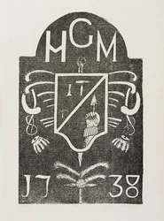 Avgnidning av en hjørnestein med frimurersymboler, datert 1738