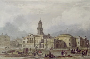 Rotunda Hospital, Dublin (fargelitografi)