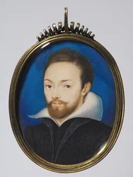 Portrait of a Man, ca. 1615 (akvarell på kort i en senere forgylt sølvramme)