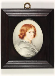 En ung gentleman tradisjonelt identifisert som Isaac Oliver den yngre, malerens sønn (akvarell på vellum)