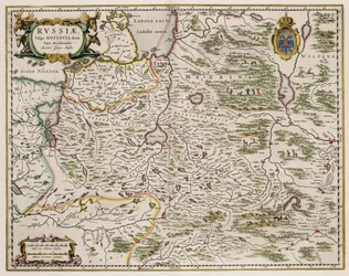 Kart over Vest-Russland Fra: Nordlige og østlige deler, 1664