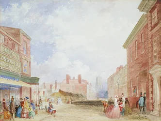 Utsikt over Kirkgate, Leeds
