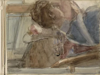 Kvinne ved et bord