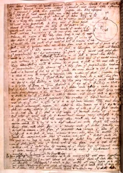 Brev skrevet av Isaac Newton, 28. november 1679