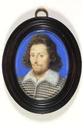 En gentleman trodde en gang var Sir Philip Sydney, men muligens Robert Sydney (emalje)