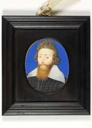 Sir Richard Liveson (Leveson), viseadmiral av England (akvarell på vellum)