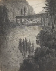 Graubünden/ Ser til Glarnisch (Sveits)-fjellene