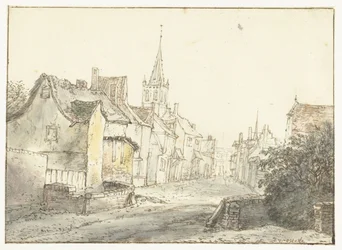 En gate i en landsby eller by Dorpsstraat