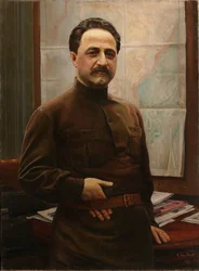 Portrett av Grigory Sergo Ordzhonikidze 1886-1937, 1929