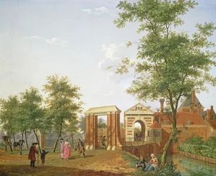 Utsikt over Zylpoort, Harlem, 1780