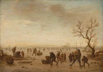 Skaters on the Ice, ca. 1642-45 (olje på eiketre)
