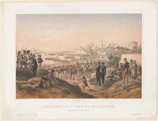Landing av den tyrkiske hæren ved Yevpatoria under kommando av Omer Pasha, 1855