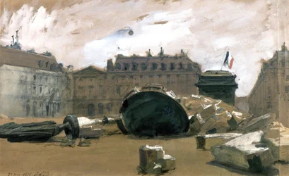 Paris kommune: den veltede Vendôme-søylen